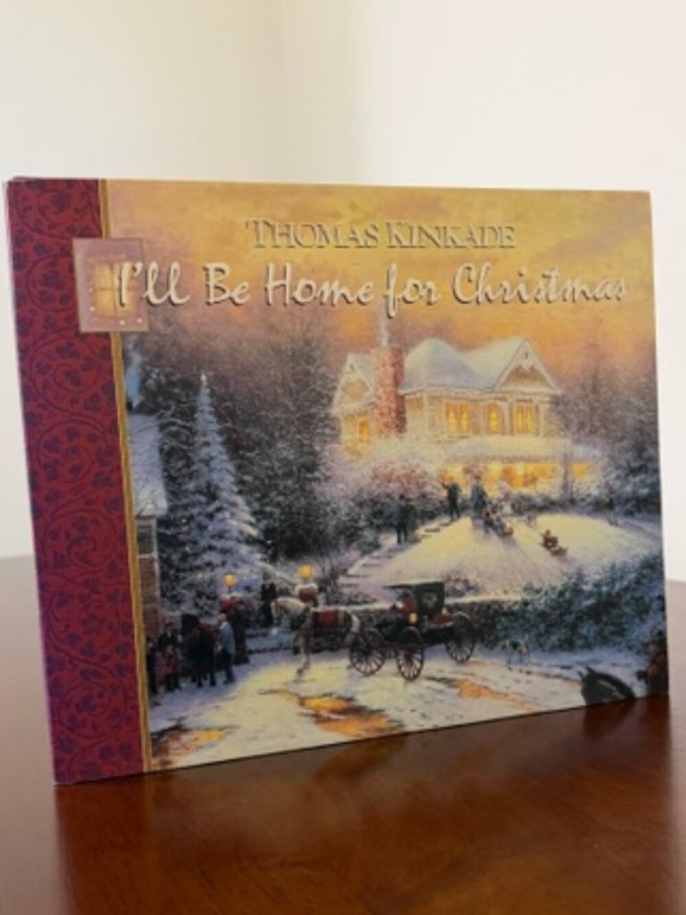 VTG 1997 Thomas Kinkade I’ll Be Home For Christmas Hardcover Book